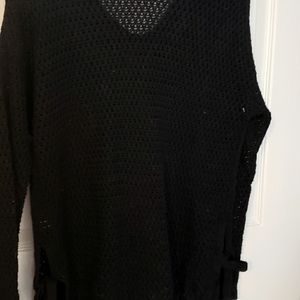 Black knit sweater size Xs